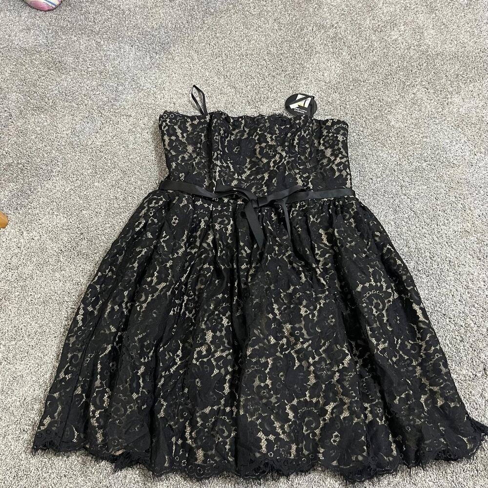Neiman Marcus X Robert Rodriguez Target Black Strapless Dress size 14 NWT